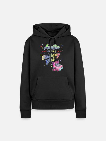 Inline Skater - Frauen Premium Bio Hoodie - Schwarz