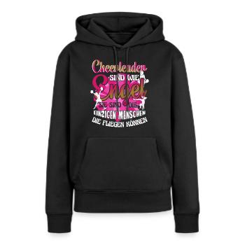 Cheerleading Cheerleaderinnen sind wie Engel - Frauen Premium Bio Hoodie - Schwarz - Vorne - Julia (174cm)
