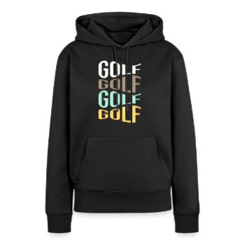 golfe - Sweat à capuche Premium bio Femme - noir - Devant - Julia (174cm)