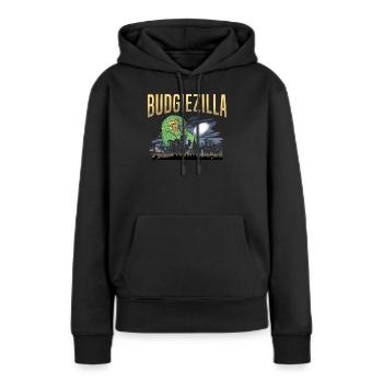 Wellensittich Sittich Wellensittich Wellensittich - Frauen Premium Bio Hoodie - Schwarz - Vorne - Julia (174cm)