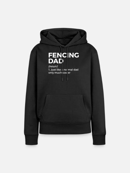 Fechten Degen Fechtduell Geschenkidee - Frauen Premium Bio Hoodie - Schwarz