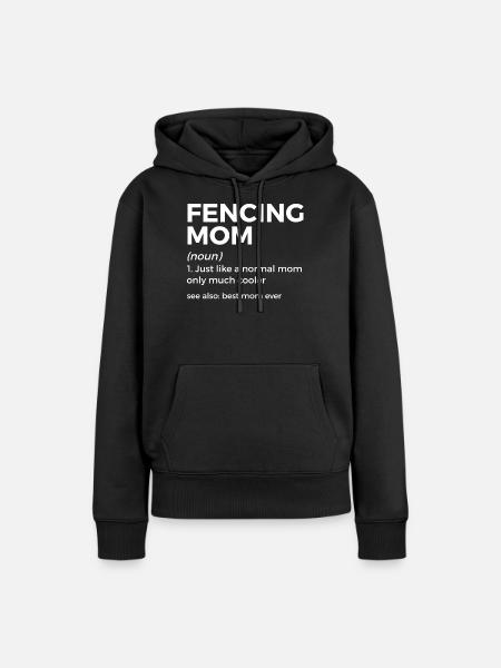 Fechten Degen Fechtduell Geschenkidee - Frauen Premium Bio Hoodie - Schwarz