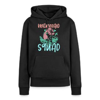 Mermaid Squad Mythical Creature Fin Mermaid - Sweat à capuche Premium bio Femme - noir - Devant - Julia (174cm)