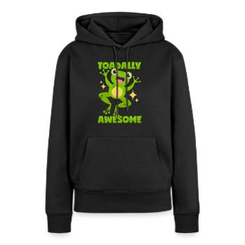 Tolle Kröte - Frauen Premium Bio Hoodie - Schwarz - Vorne - Julia (174cm)