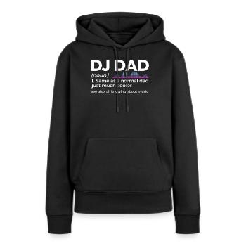 DJ Auftritt Auflegen - Frauen Premium Bio Hoodie - Schwarz - Vorne - Julia (174cm)