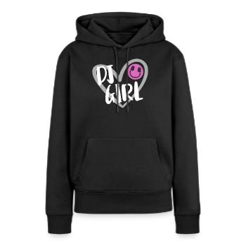 DJ Auftritt Auflegen - Frauen Premium Bio Hoodie - Schwarz - Vorne - Julia (174cm)