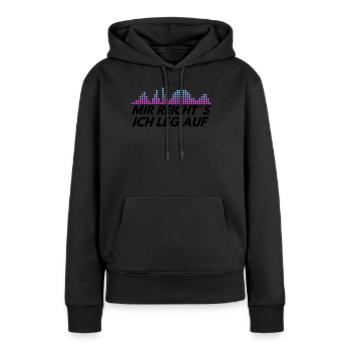 DJ Auftritt Auflegen - Frauen Premium Bio Hoodie - Schwarz - Vorne - Julia (174cm)