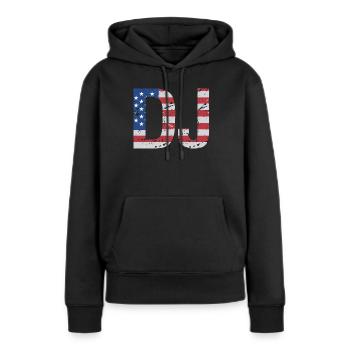 DJ Auftritt Auflegen - Frauen Premium Bio Hoodie - Schwarz - Vorne - Julia (174cm)