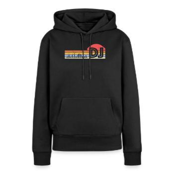 DJ Auftritt Auflegen - Frauen Premium Bio Hoodie - Schwarz - Vorne - Julia (174cm)