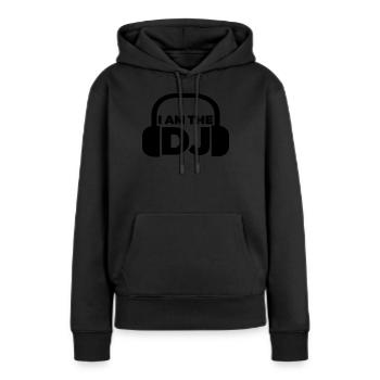 DJ Auftritt Auflegen - Frauen Premium Bio Hoodie - Schwarz - Vorne - Julia (174cm)
