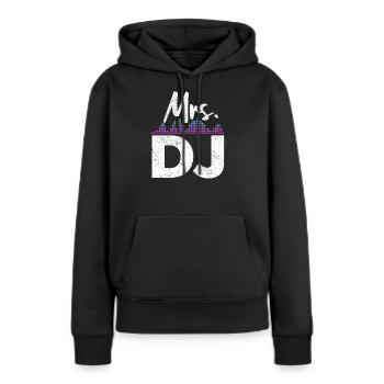 DJ Auftritt Auflegen - Frauen Premium Bio Hoodie - Schwarz - Vorne - Julia (174cm)