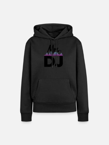 DJ Auftritt Auflegen - Frauen Premium Bio Hoodie - Schwarz