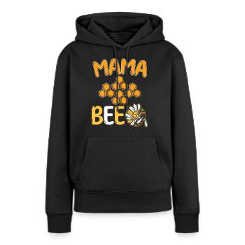 Mama Bee Apiculteur Honey Farmer Bees - Sweat à capuche Premium bio Femme - noir - Devant - Julia (174cm)