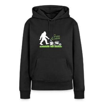 Tondeuse à gazon Jardiniers paysagistes Bigfoot - Sweat à capuche Premium bio Femme - noir - Devant - Julia (174cm)