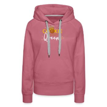 Сookie Baker Queen Cook Chef Sterne Krone Zitat - Frauen Premium Bio Hoodie - Malve - Vorne - Isabella (175cm)