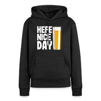 Levure Nice Day Funny Beer Hobby Brewer Wheat - Sweat à capuche Premium bio Femme - noir - Devant - Julia (174cm)