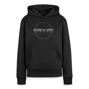 Buenos Aires Spruch - Frauen Premium Bio Hoodie - Schwarz - Vorne - Julia (174cm)
