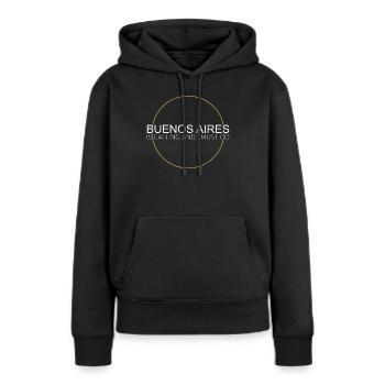 Buenos Aires Spruch - Frauen Premium Bio Hoodie - Schwarz - Vorne - Julia (174cm)