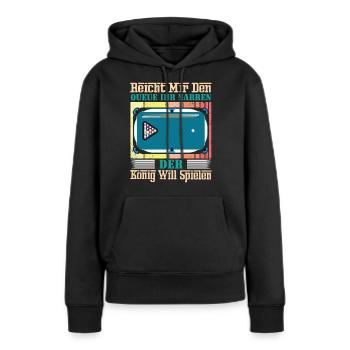 Reicht Mir Den Queue Ihr Narren Billard Pool - Frauen Premium Bio Hoodie - Schwarz - Vorne - Julia (174cm)