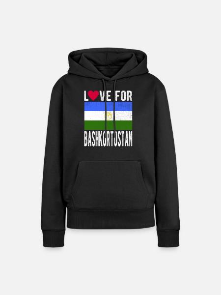 Bashkortostan Souvenir - Frauen Premium Bio Hoodie - Schwarz