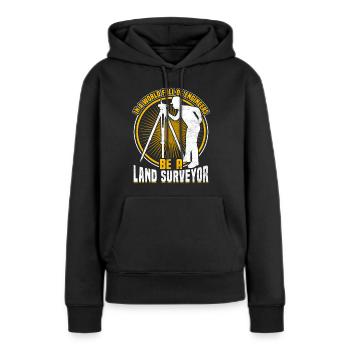 Ingenieur Leben Vermessung Vermessungsingenieur Ba - Frauen Premium Bio Hoodie - Schwarz - Vorne - Julia (174cm)