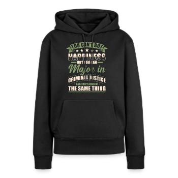 Jura Abschluss - Frauen Premium Bio Hoodie - Schwarz - Vorne - Julia (174cm)
