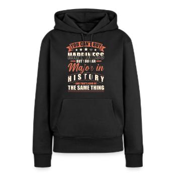 Geschichte Abschluss - Frauen Premium Bio Hoodie - Schwarz - Vorne - Julia (174cm)