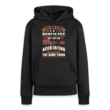 Buchhaltung Abschluss - Frauen Premium Bio Hoodie - Schwarz - Vorne - Julia (174cm)