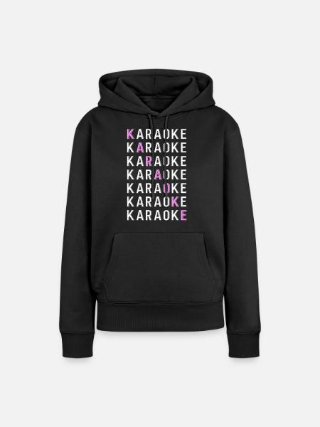 Karaoke Singer Karaoke - Frauen Premium Bio Hoodie - Schwarz