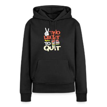Hip Hop Rap Music Rapper Hiphop Gift - Sweat à capuche Premium bio Femme - noir - Devant - Julia (174cm)