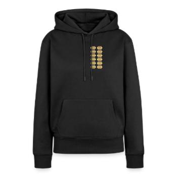 60 Jahren 60 Jahre Strichliste 60 Geburtstag - Frauen Premium Bio Hoodie - Schwarz - Vorne - Julia (174cm)