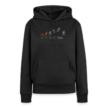 Skateboard Skater Ramp Skating Weekend - Sweat à capuche Premium bio Femme - noir - Devant - Julia (174cm)