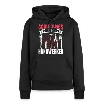 Handwerk Handwerker - Frauen Premium Bio Hoodie - Schwarz - Vorne - Julia (174cm)