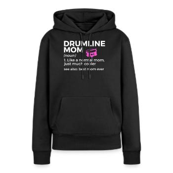 Drumline Trommeln Geschenk - Frauen Premium Bio Hoodie - Schwarz - Vorne - Julia (174cm)