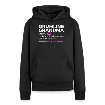 Drumline Trommeln Geschenk - Frauen Premium Bio Hoodie - Schwarz - Vorne - Julia (174cm)