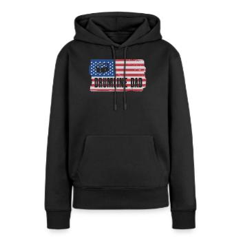 Drumline Trommeln Geschenk - Frauen Premium Bio Hoodie - Schwarz - Vorne - Julia (174cm)