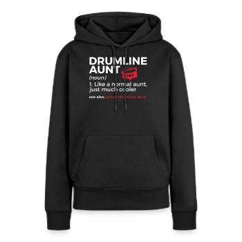 Drumline Trommeln Geschenk - Frauen Premium Bio Hoodie - Schwarz - Vorne - Julia (174cm)