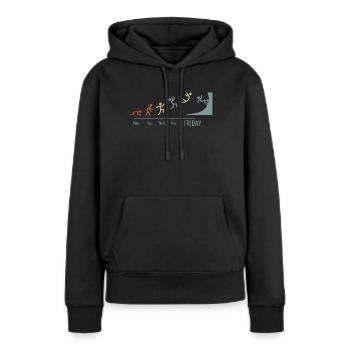 Inline-Skating Rollerskates Skater Vintage - Women’s Premium Organic Hoodie - black - Front - Julia (174cm)