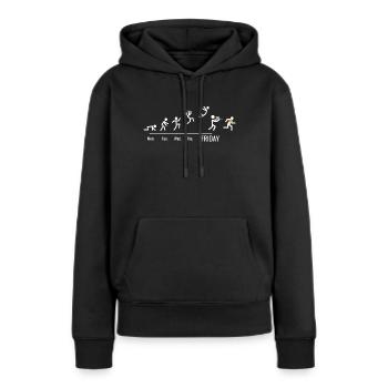 Paintball Airsoft gaming Softair Spiele Wochenende - Frauen Premium Bio Hoodie - Schwarz - Vorne - Julia (174cm)