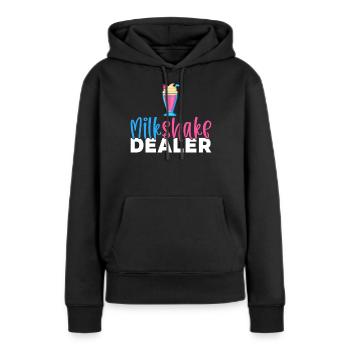 Ich liebe Milchshakes Milchshake Geschenk - Frauen Premium Bio Hoodie - Schwarz - Vorne - Julia (174cm)