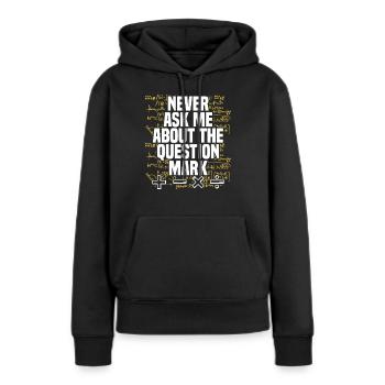 Mathématiques Mathématiques Professeur de mathématiques Professeur de mathématiques - Sweat à capuche Premium bio Femme - noir - Devant - Julia (174cm)