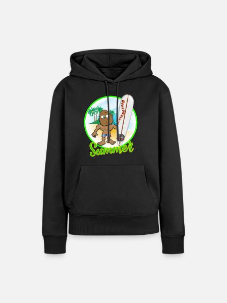 Sommer 2023 - Frauen Premium Bio Hoodie - Schwarz