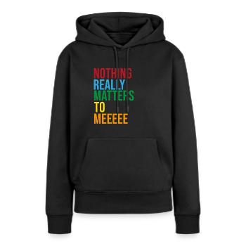 bohemian rhapsodie - Sweat à capuche Premium bio Femme - noir - Devant - Julia (174cm)