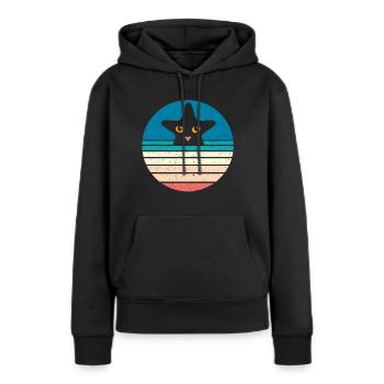 Seestern - Frauen Premium Bio Hoodie - Schwarz - Vorne - Julia (174cm)