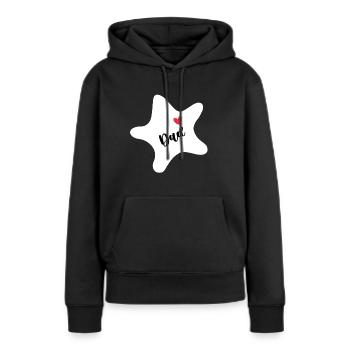 Seestern - Frauen Premium Bio Hoodie - Schwarz - Vorne - Julia (174cm)