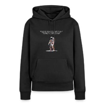 Nous ne sommes limités que par notre imagination.. - Sweat à capuche Premium bio Femme - noir - Devant - Julia (174cm)