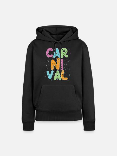 Fasching - Frauen Premium Bio Hoodie - Schwarz