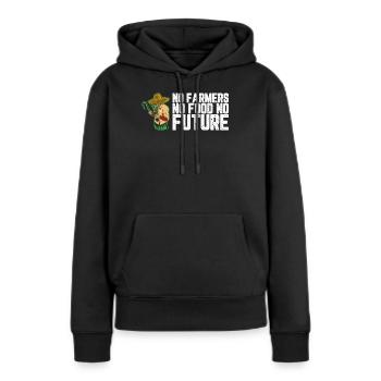 Lustiges Landwirtschaftsgeschenk Für Alle - Frauen Premium Bio Hoodie - Schwarz - Vorne - Julia (174cm)