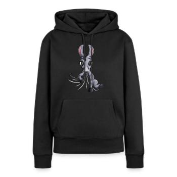 Ongulés Couverture d’âne Pyjama Chemise câline Pyjama Pyjama - Sweat à capuche Premium bio Femme - noir - Devant - Julia (174cm)