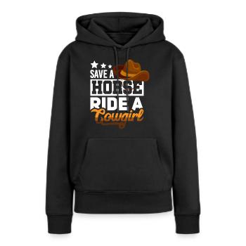 Redneck Trailer Park Geschenk I Wohnwagen - Frauen Premium Bio Hoodie - Schwarz - Vorne - Julia (174cm)